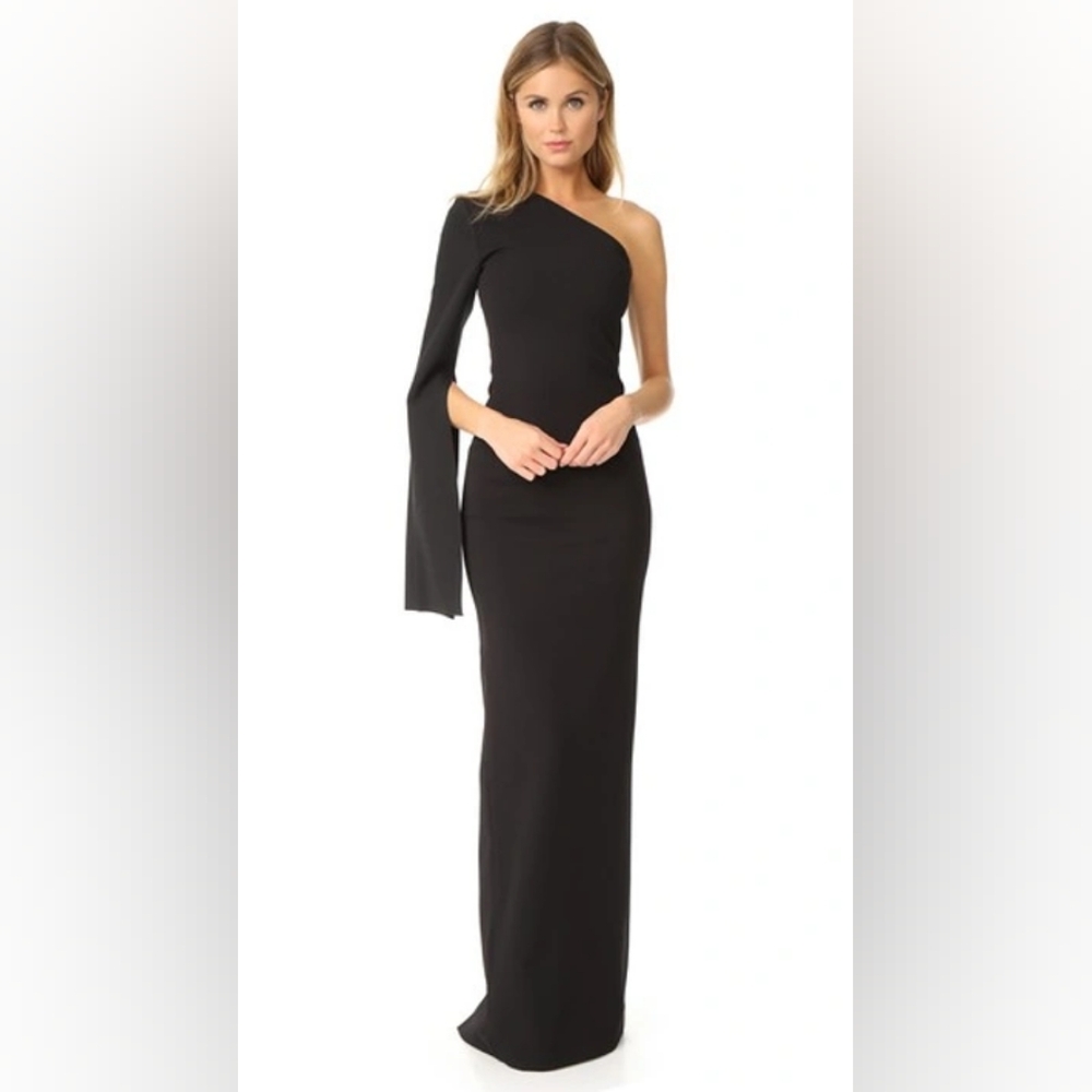 B5. NWT SOLACE LONDON YSABEL ONE SHOULDER MAXI DRESS